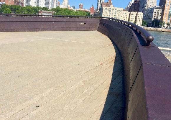 Roosevelt Island Year in Pictures, 2018: Part Two RIOC success: For the first time in memory The Prow has stayed clean after a process was designed to discourage new "artwork."
